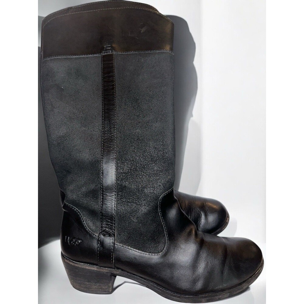 UGG Australia Cassis Lodge Distressed Leather Tall Riding Boot Size 7 #1008719